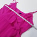 1.State Pink Ruffle Tiered Maxi Dress