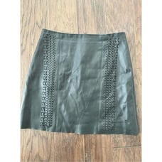 Gianni Bini Faux Leather Mini Skirt