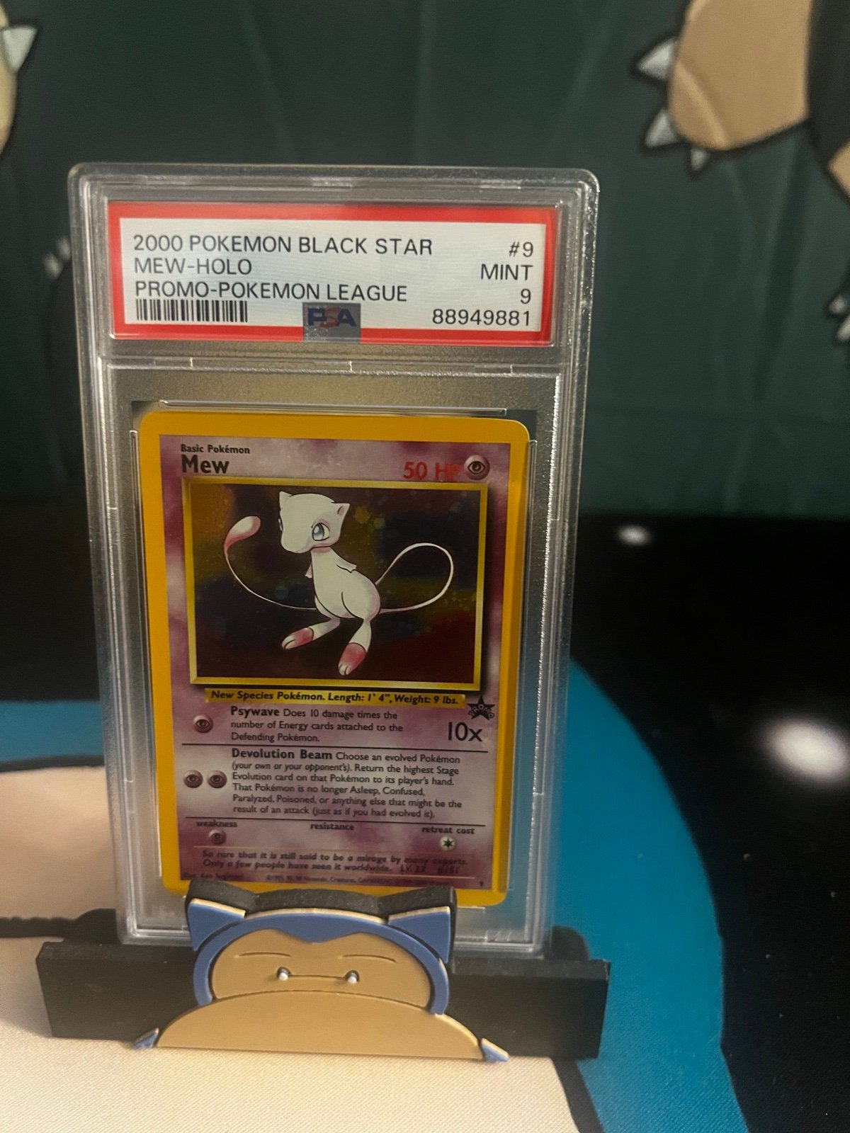 Mew Holo Foil Black Star Promo #9 Mint PSA 9 Vintage WOTC Pokemon