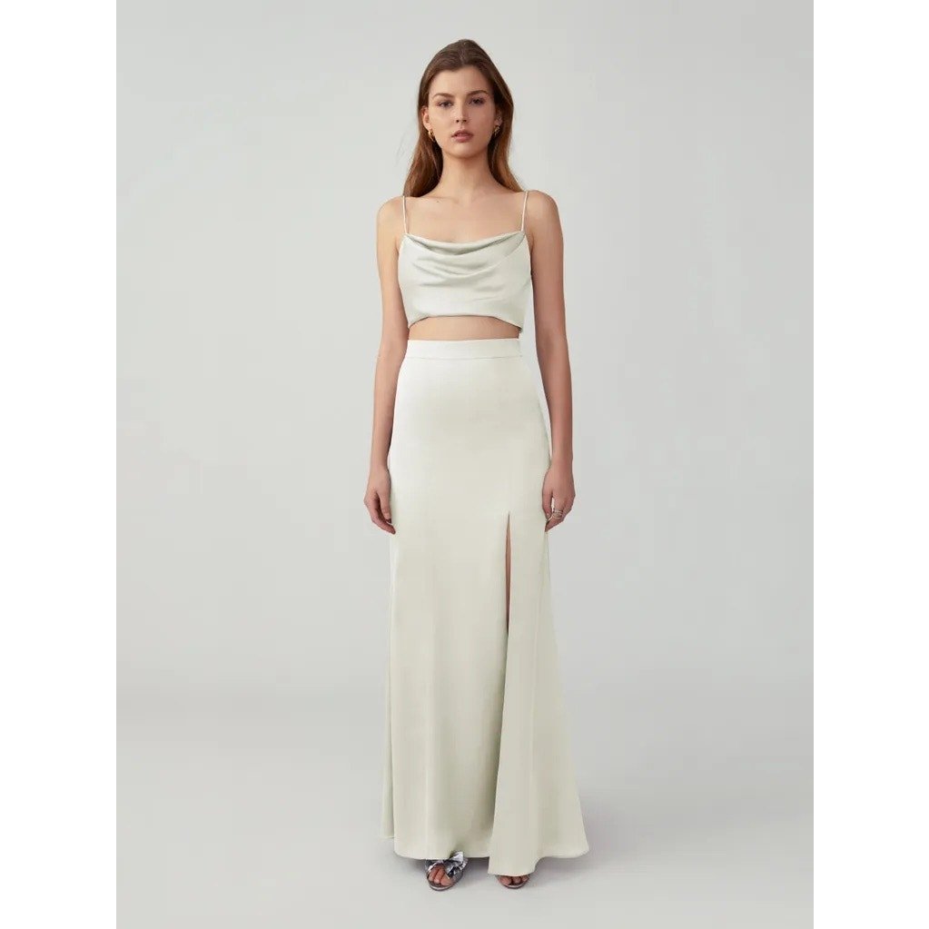 Fame and Partners Satin Maxi Skirt