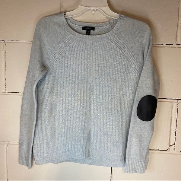 Crew Wool Knit Elbow Patch Sweater size XS