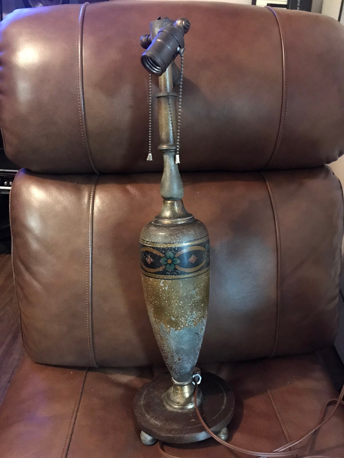 Vintage Solid Heavy Metal Lamp