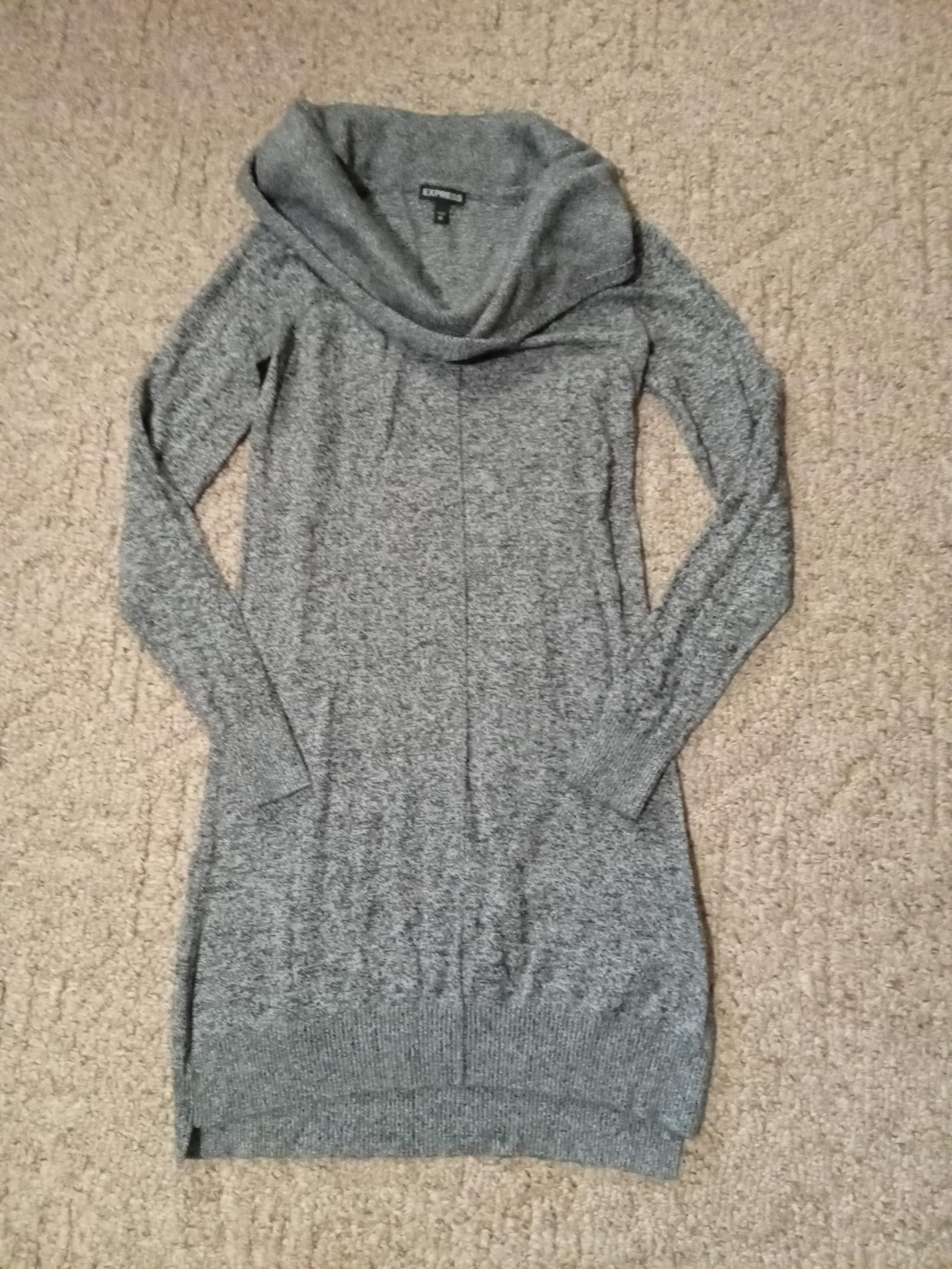 Express cowl neck sweater dress size xs