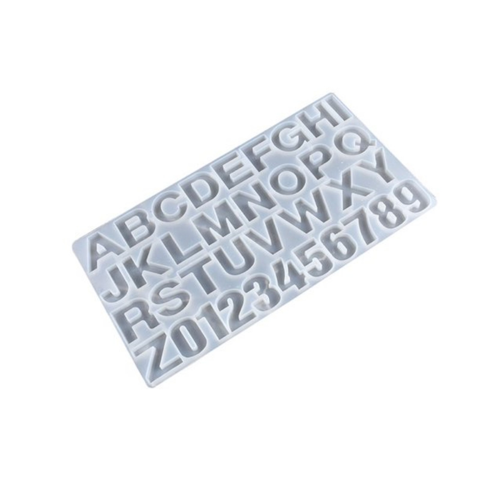 Letter A to Z Mold Alphabet Number Silicone Molds Initial Mold Large Clear