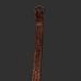 Vintage Size 42 Genuine Leather Tooled Belt with Decorative Buckle