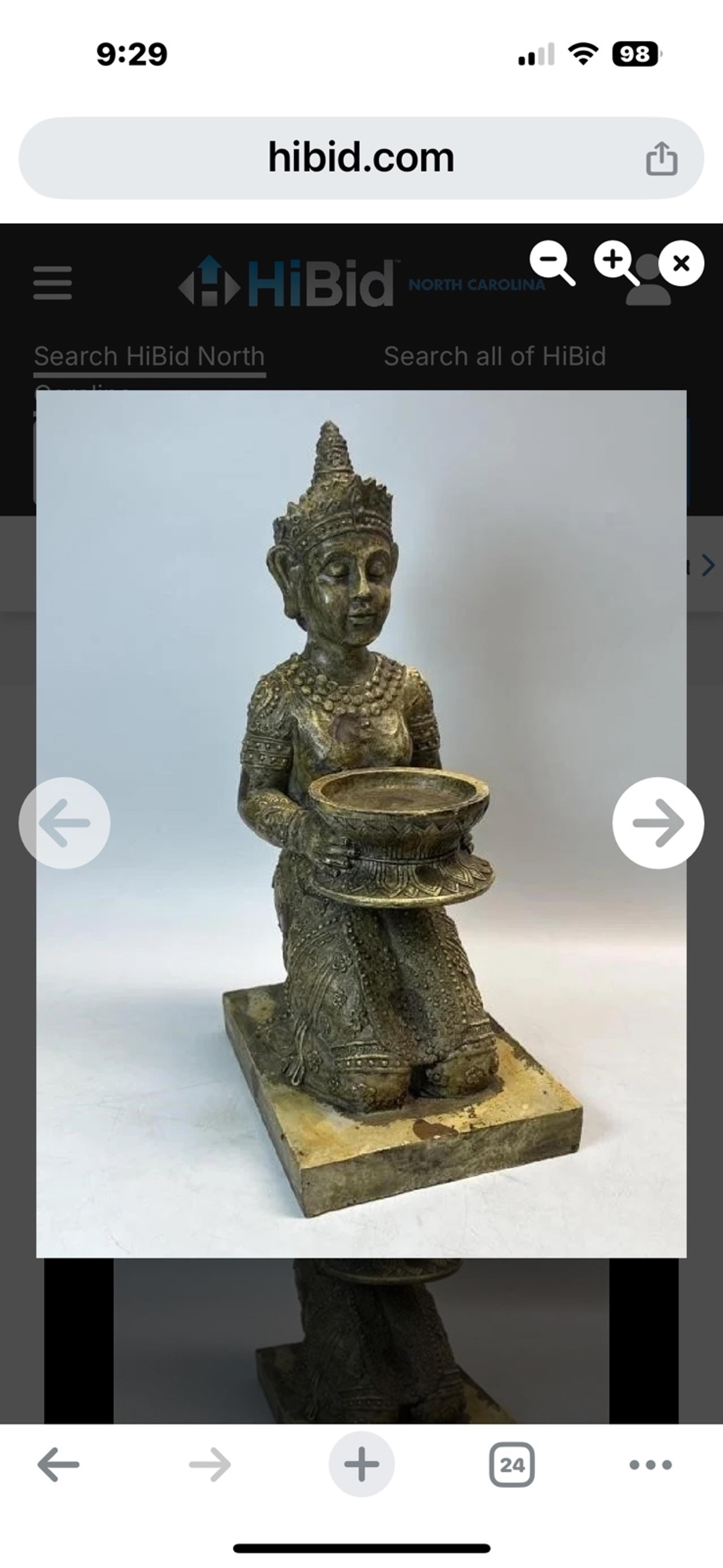 Design Toscano EU7334 Thai Princess Asian Kneeling Woman Indoor/Outdoor Garden S