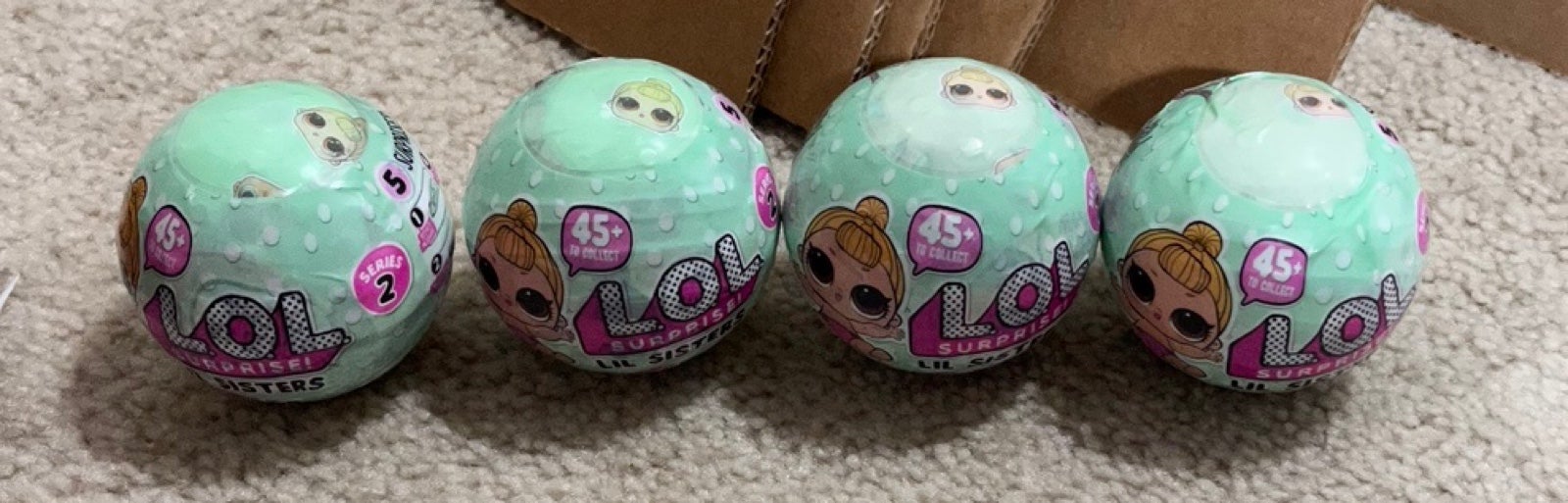 LOL Surprise lil sisters Series 2, Lot of 4