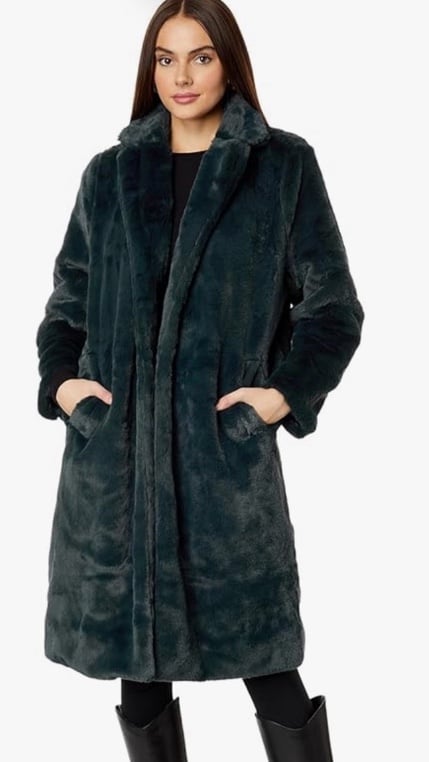 Splendid Women’s Rf3j210 Faux Fur Coat Size Small 348