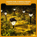 New Waterproof Solar Lights, 6 Pack LED Garden Lights for Yard - Warm White
