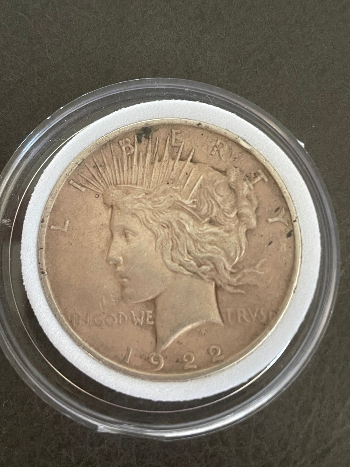 1922 peace dollar
