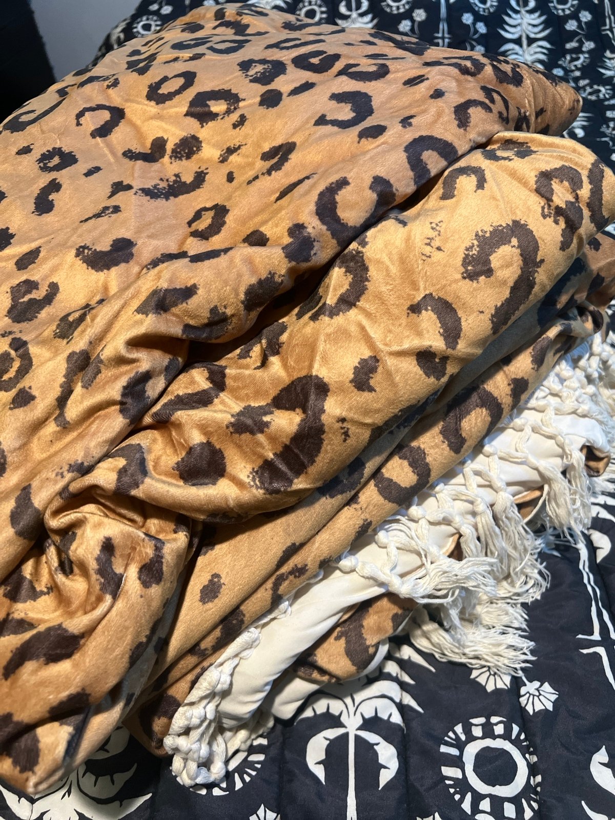 Opalhouse velvet Cheetah comforter