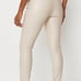 Cream faux croc leather pants size US 8