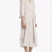 Standard James Perse Seashell White Flowy V-Neck Tiered Midi Dress Size 2 Medium