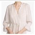 Standard James Perse Seashell White Flowy V-Neck Tiered Midi Dress Size 2 Medium