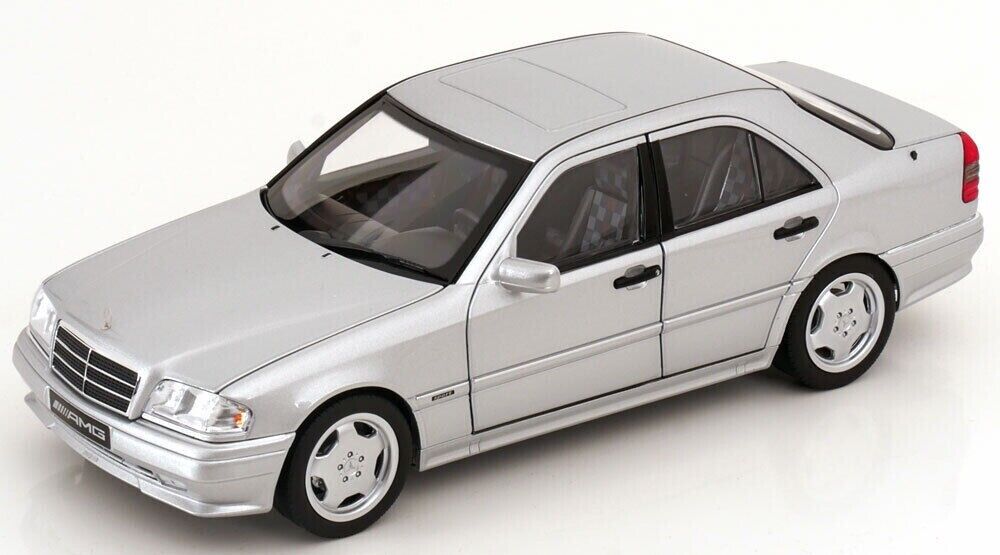 Norev 1993 Mercedes-Benz C36 AMG W202 Silver Metallic 1:18 183380