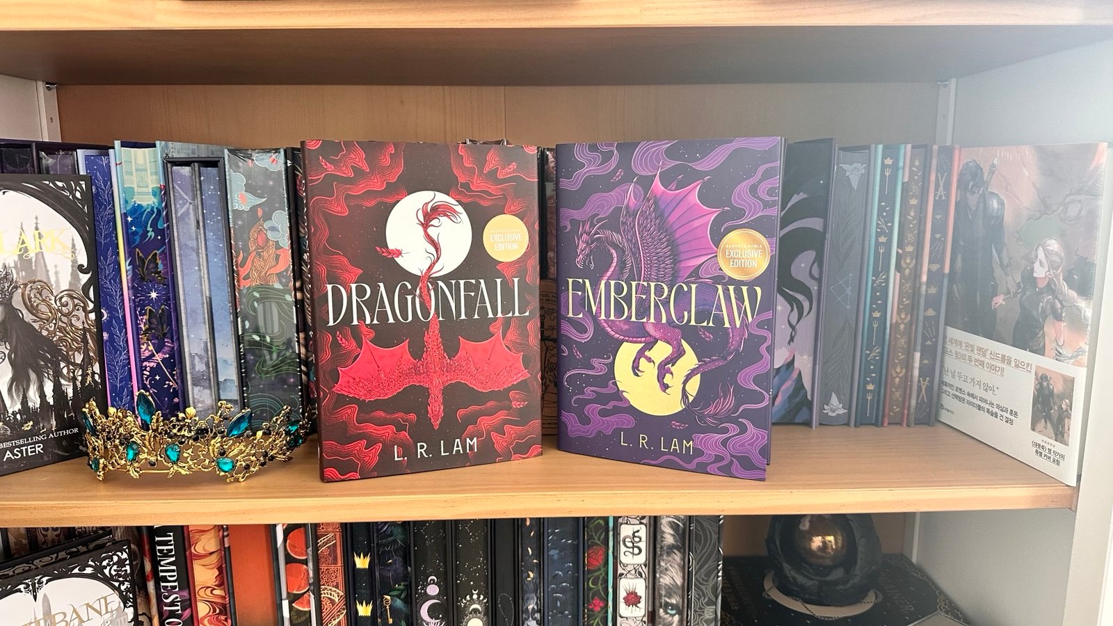 Dragonfall + Emberclaw by L. R. Lam Barnes & Noble Exclusive First Edition Duo