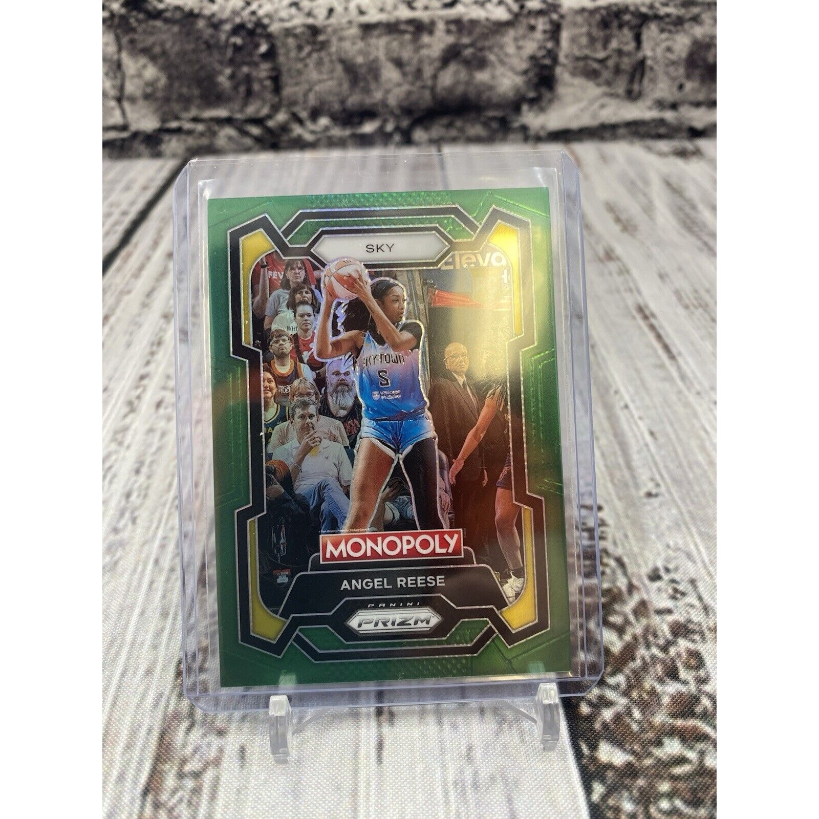 Angel Reese 2024 Panini Green Prizm WNBA Monopoly /24 Rookie RC Chicago Sky #68