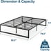 ZINUS Abel Metal Platform Bed Frame /Mattress Foundation with Steel Slat Support