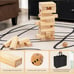 Costway Giant Tumbling Timber Toy 54 PCS Wooden Blocks Game w/ Carrying Bag,zoia