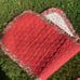 Vintage Retro Stawbwery Plush Ruffle Table Runner