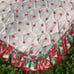 Vintage Retro Stawbwery Plush Ruffle Table Runner