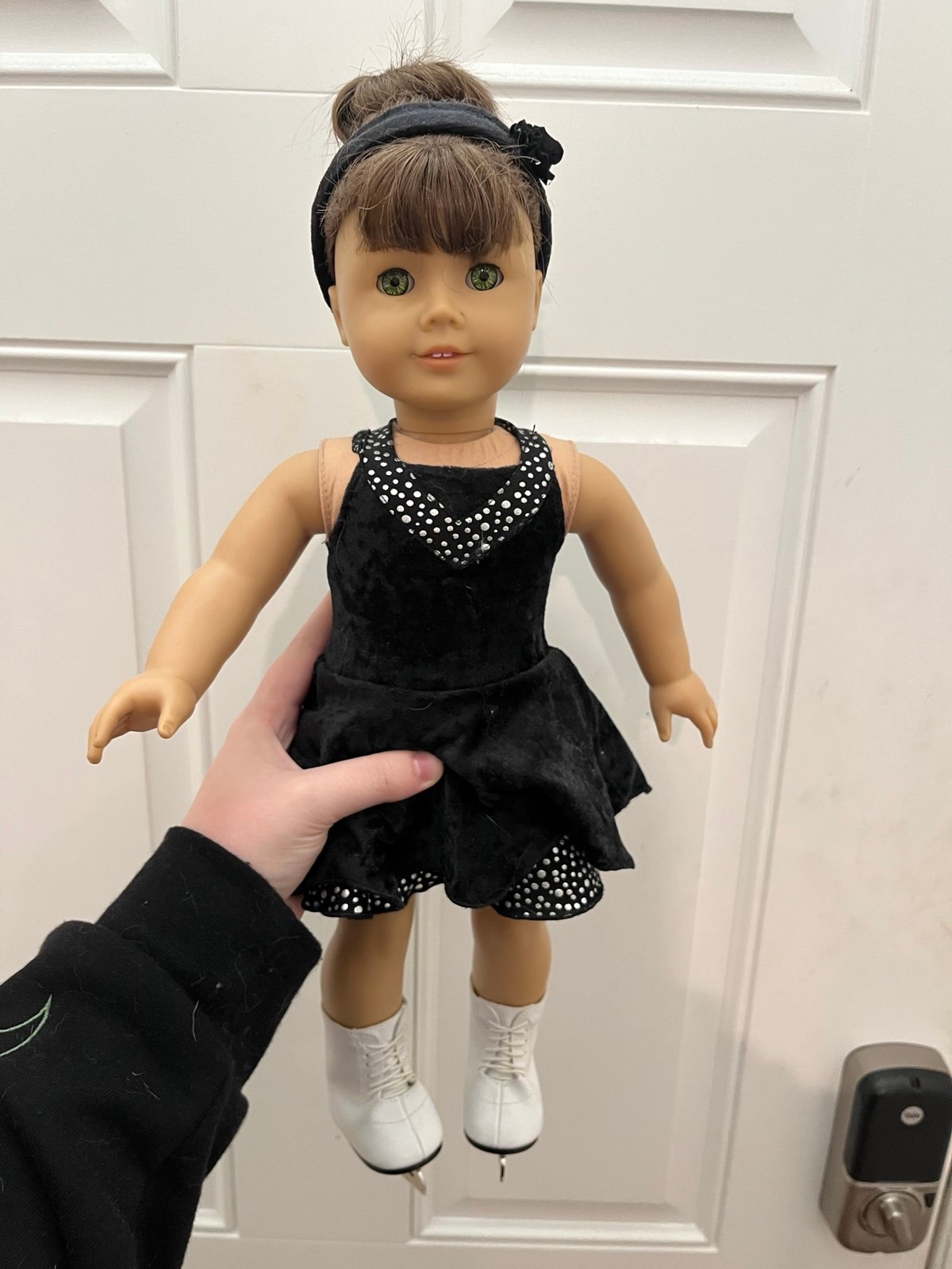 Custom Look Alike American Girl Doll w/ Ice Skater Outfit