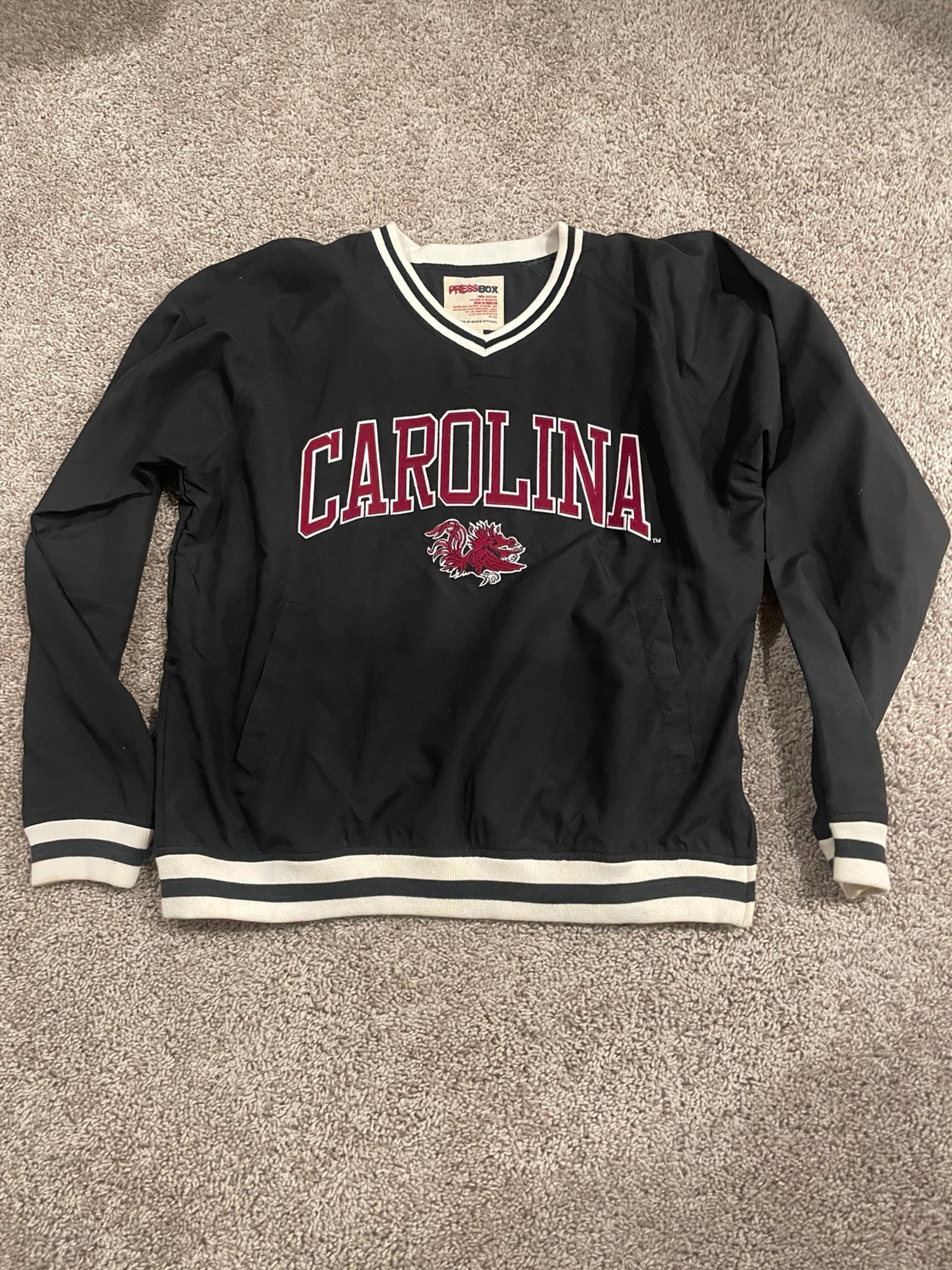 USC University of South Carolina vintage retro pullover sweater sweatshirt black