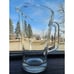 Vintage 80s Large Heavy Clear Glass Beer Serving Pitcher