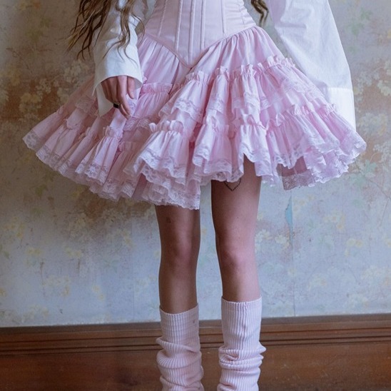 Selkie The Baby Soft Cotton Pannier Petticoat skirt pink 1x