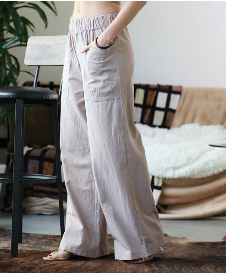 two wide leg pants