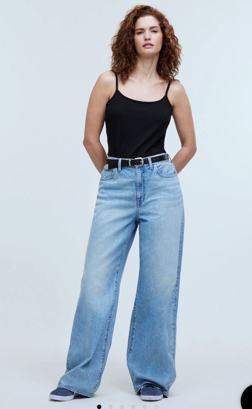 Madewell Superwide-Leg Jeans in Ahern Wash: Airy Denim Edition Size 29 NWOT