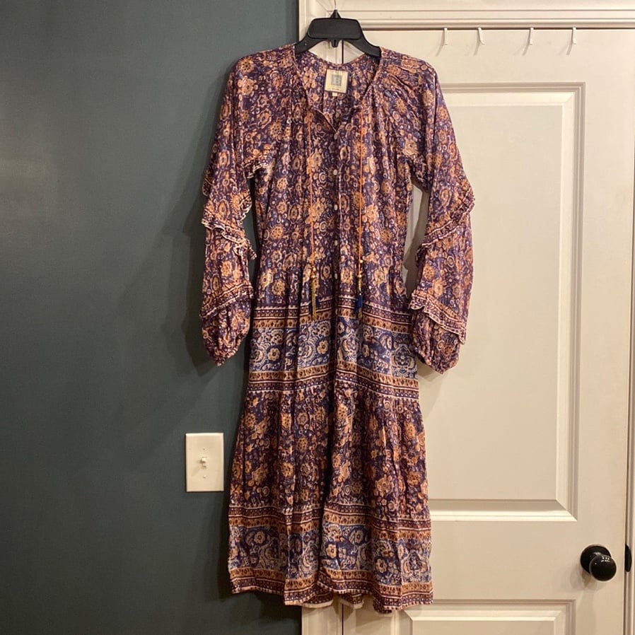 Bell by Alicia Bell Boho Button Down Midi Dress
