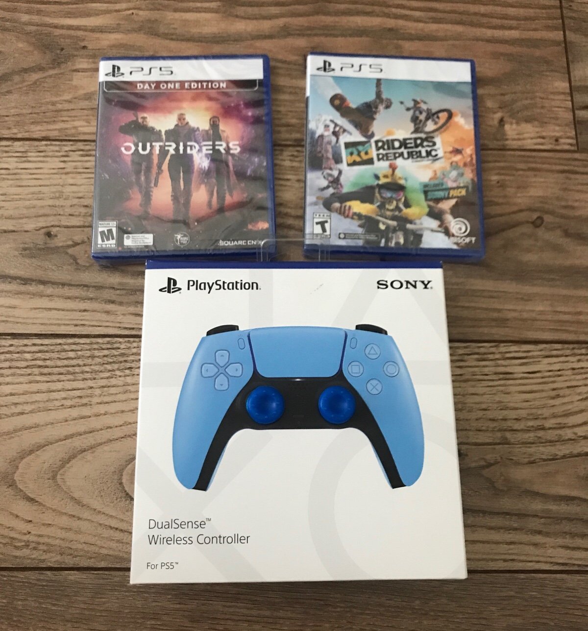 Sony PlayStation 5 dualsense PS5 bundle (outsider + rider republic) gift kids