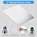 Shower Head , 8 Inch High Pressure Rainfall Shower Head / Handheld Shower