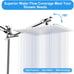 Shower Head , 8 Inch High Pressure Rainfall Shower Head / Handheld Shower