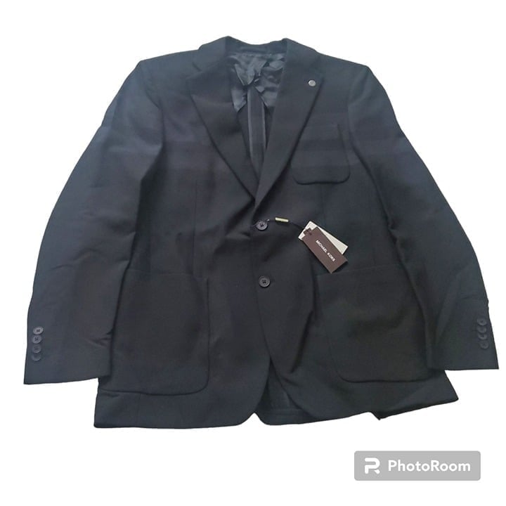 Michael Kors mens suits blazer stretch made in Italy sz 44 regular black 798.00