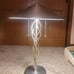Mid-century modern flying saucer spiral table lamp