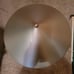 Mid-century modern flying saucer spiral table lamp