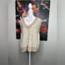 Abercrombie & Fitch NWOT Cropped Fuzzy Soft Sweater Vest Houndstooth Tan Size M