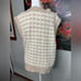 Abercrombie & Fitch NWOT Cropped Fuzzy Soft Sweater Vest Houndstooth Tan Size M