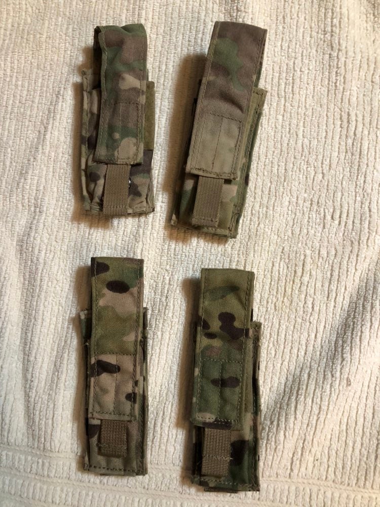 Four 9mm Single Pouches