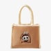 Classic bag series labubu plush tote bag brown