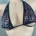 NEW Fan Pattern Stripper Pole Dancer Fringe Thong 3pcs Set