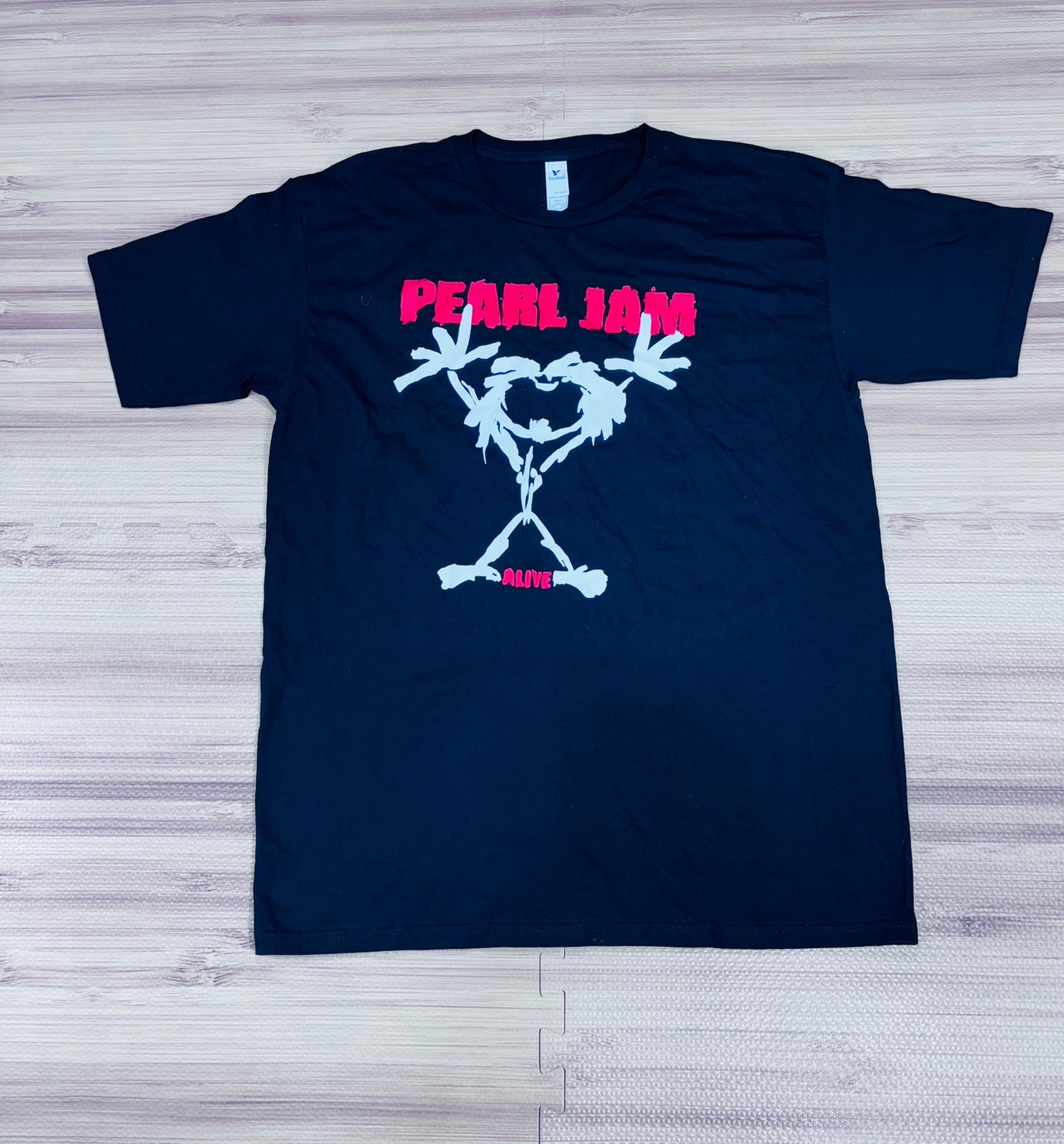 Vintage Reprint 90s Pearl Jam Alive Stickman T Shirt Sz Large Yazbek Ten Tour