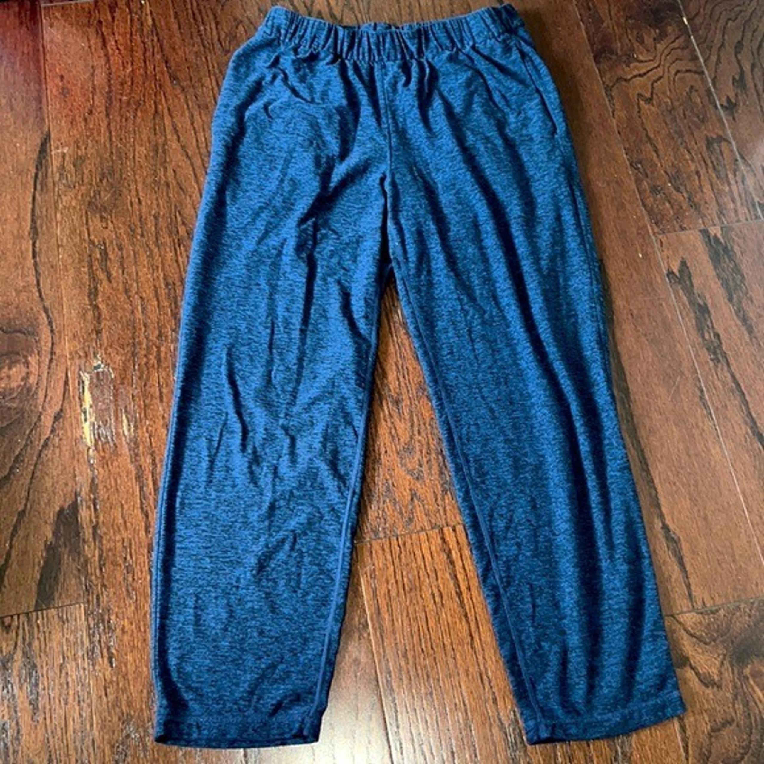 OUTDOOR VOICES Women’s Navy Blue Heathered Cropped Loungewear Pants Size S