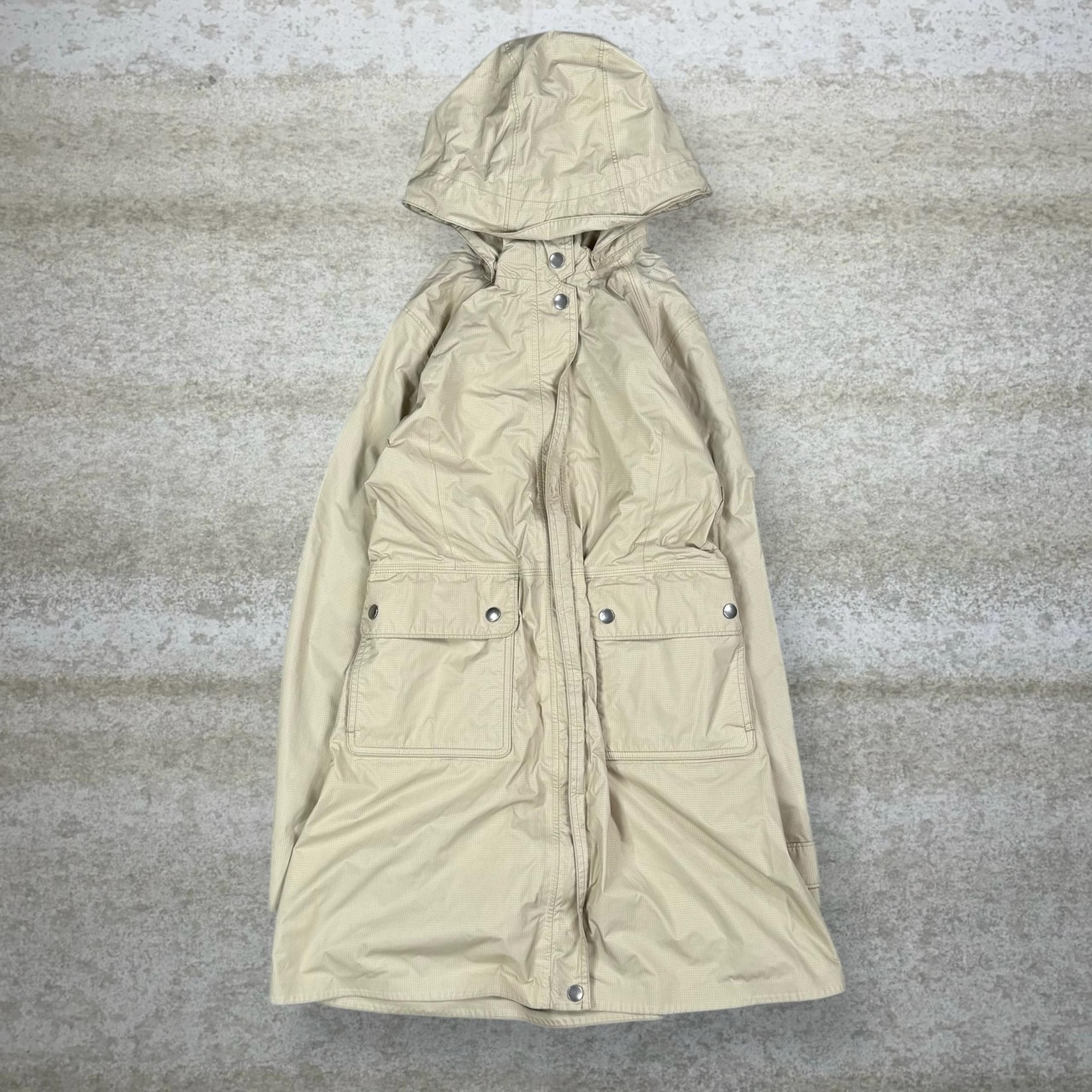 Patagonia Windbreaker Jacket Trench Coat Style Length Water Resistant Tan