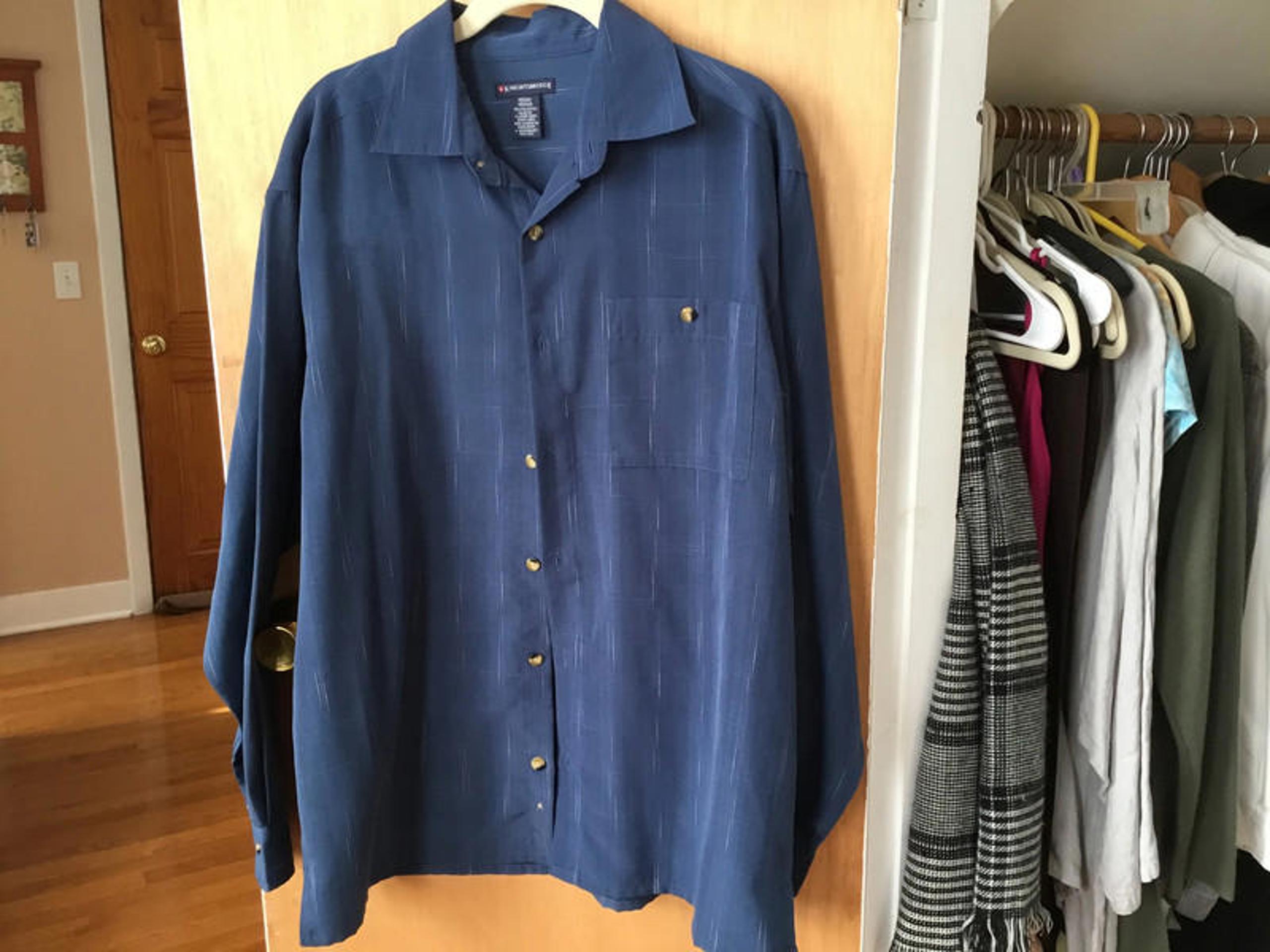 Mens blue Knightsbridge Dress Shirt Sz M