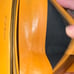 YSL Yves Saint Laurent Yellow Leather Slim Wallet