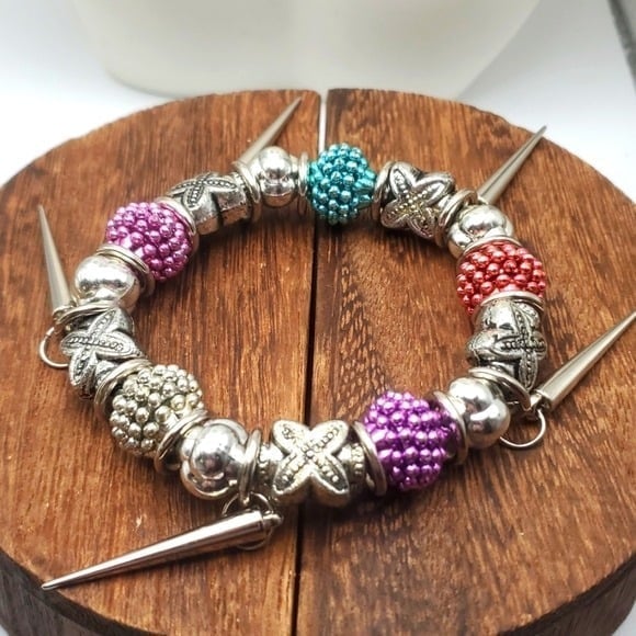 B2340 spike‎ X pop punk charm bravet stretch