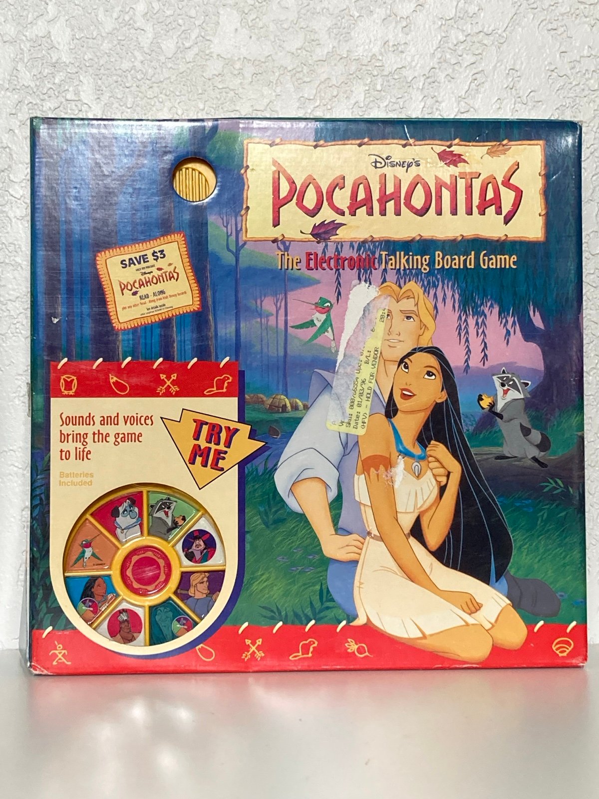 NIB Vintage Disney’s Pocahontas The Electronic Talking Board Game